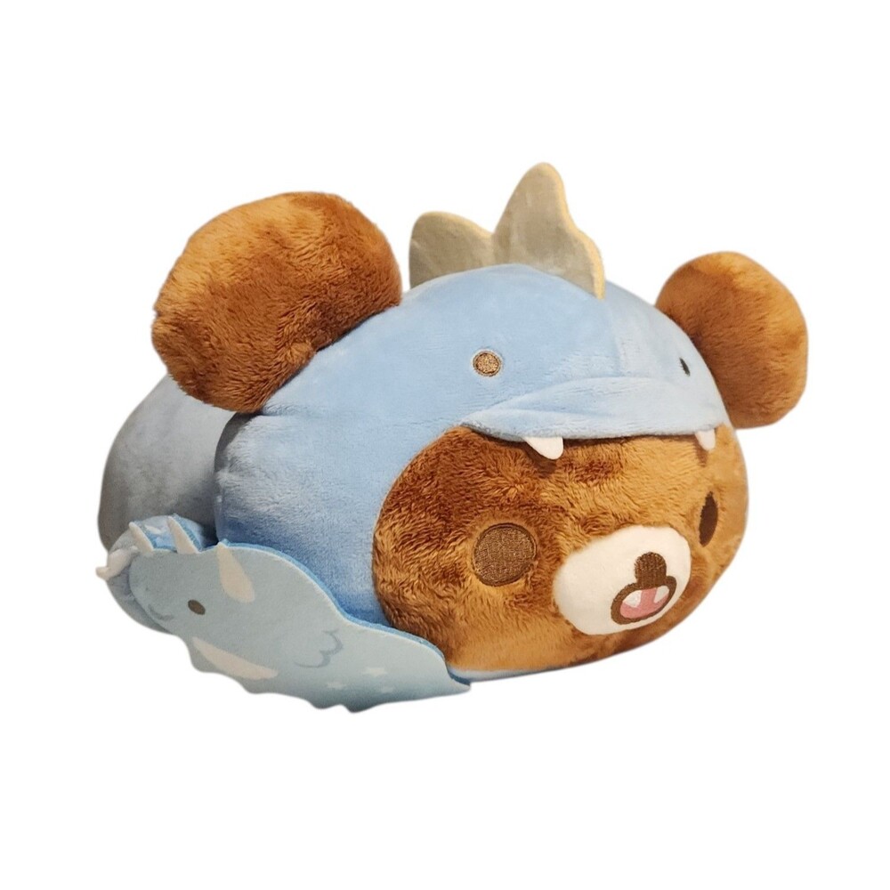 San-X Rilakkuma Chairoikoguma In Blue Dinosaur Costume 16" Plush